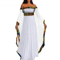 African Cotton Dashiki Wax Print Pattern Ankara Patchwork Vestidos Long Dress for Women X11992