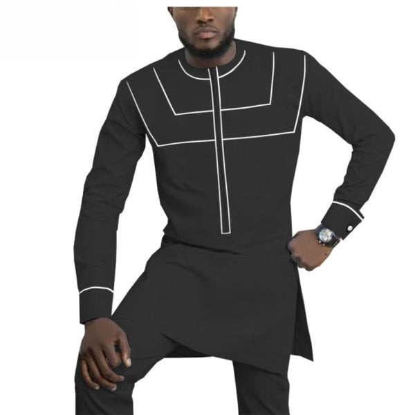 African Men Clothing Senator 2-Piece Set Long Sleeve Style Y31879