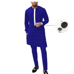 African Senator Design Long Sleeve 2-Piece Set for Men Y31847