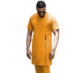 African Clothing for Men Senator 2-Piece Set Long Sleeve Design Y31883