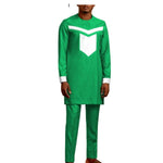 African Nigeria Senator Design 2-Piece Shirt and Pant for Men Y31844
