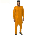 African Men Style Long Sleeve 2-Piece Set Senator Design Y31866