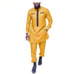African Men Design Long Sleeve 2-Piece Set Senator Style Y31865