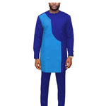 African Style Men Senator Long Sleeve 2-Piece Set Y31855