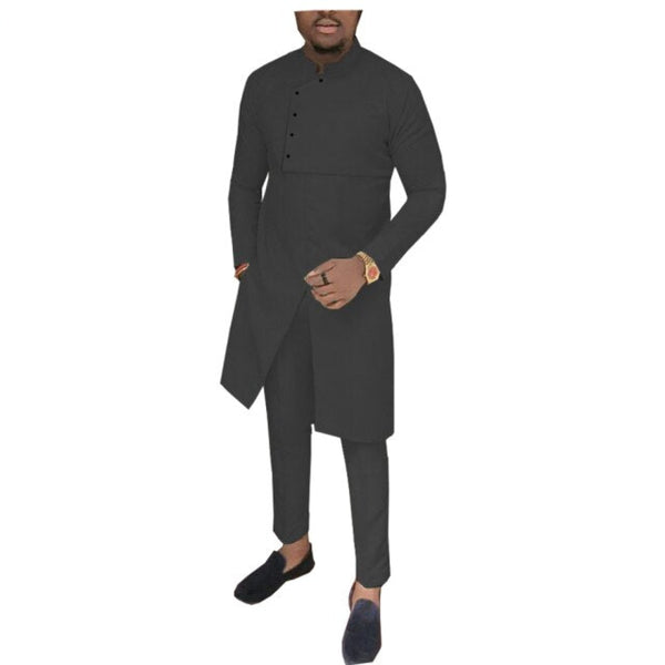 African Men Senator Style 2-Piece Set Long Sleeve Y31874