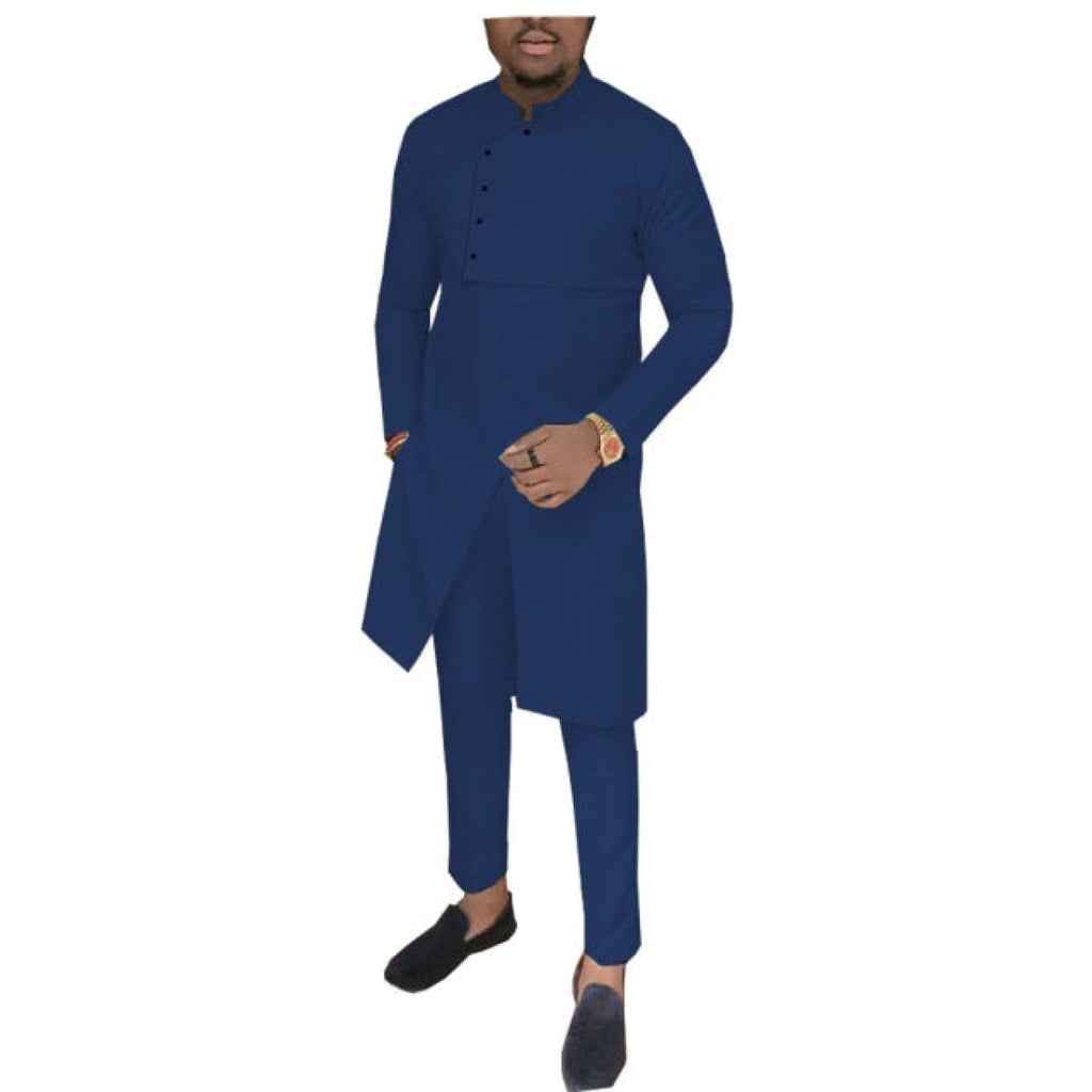 African Men Senator Style 2-Piece Set Long Sleeve Y31874 – Afrinspiration