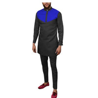 African Men Style 2-Piece Set Long Sleeve Senator Design Y31870