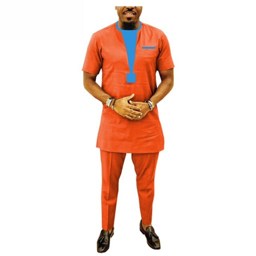 African Men Clothing Senator Design 2-Piece Set Long Sleeve Y31877 ...