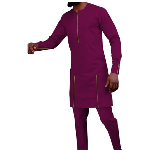 African Senator Clothing Long Sleeve 2-Piece Set for Men Y31846 ...