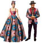 African Clothing For Family Couple Dashiki Cotton Print Man Blazer Woman V11668