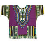 African Unisex Angelina Dashiki 100% Cotton Print Top For Men or  T00447
