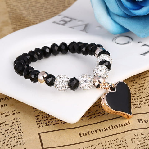 Zoshi Romantic Vintage Bracelets For Women Heart Pendant Bracelets with Q50182