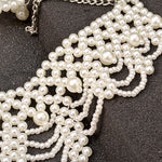 New Arrival Simulated Pearl Jewelry Bohemian Chokers Vintage Statement Q50215