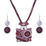 Zoshi Fashion African Jewelry Set Leather Chain Enamel Gem Jewelry  Q50179