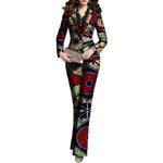 Customized African Dashiki 2-Piece Women Blazers and Pants Set X10715