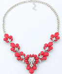 Minhin Women'S 3 Colors Delicate Crystal Necklace Wholesale Rhinestone Q50173